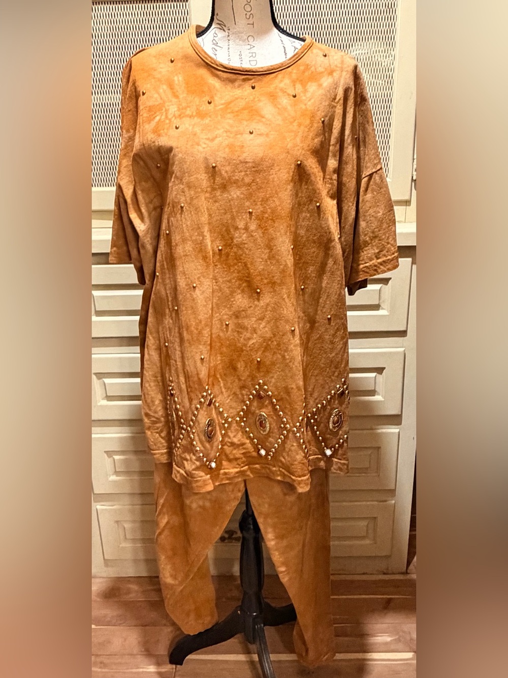 VTG 80s Designs Limited Western Studded Concho Pant Set